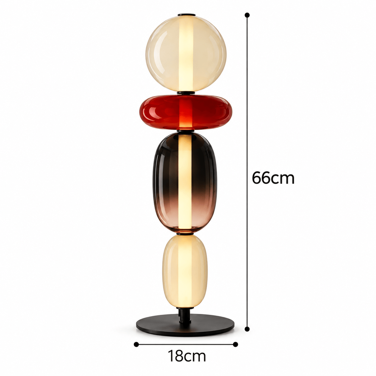Lampe De Bureau En Verre Sphères - Maison Du Design