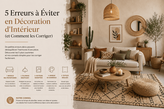 5 Erreurs à Éviter en Décoration d'Intérieur (et Comment les Corriger) - Maison Du Design