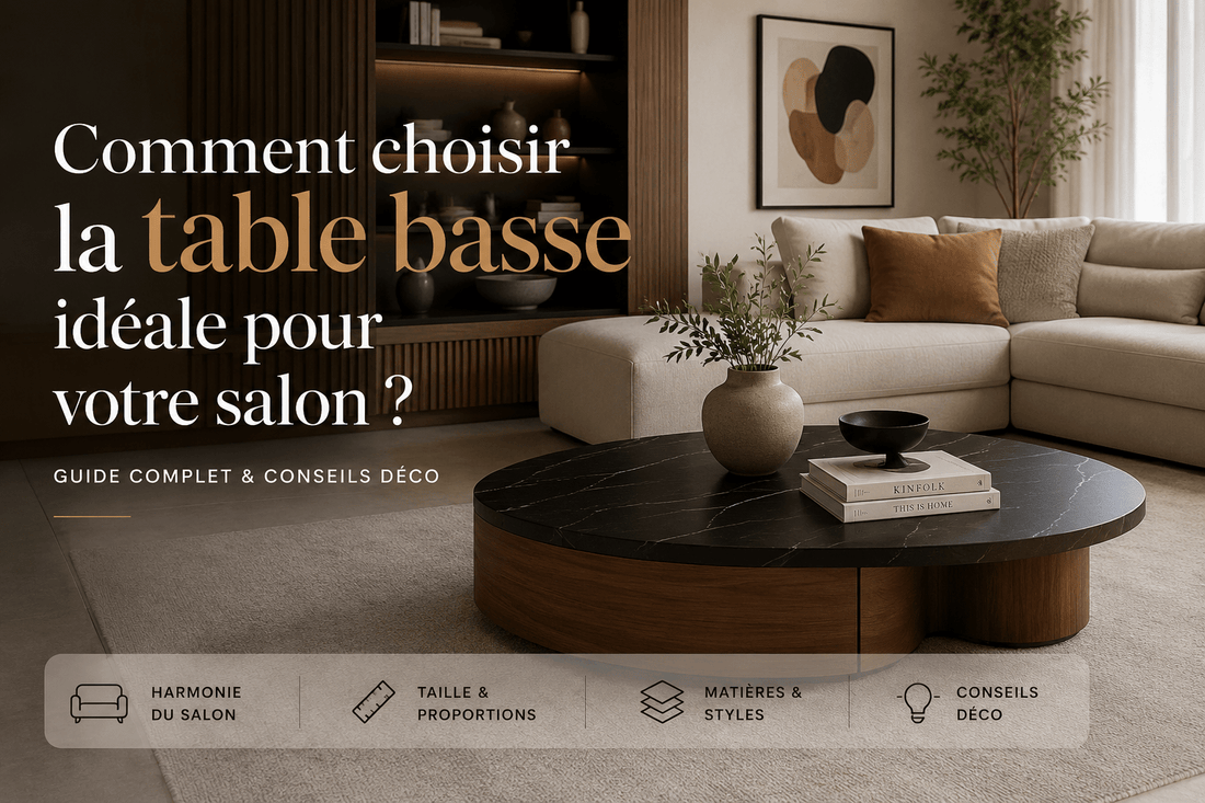 Comment choisir la table basse idéale pour votre salon ? - Maison Du Design