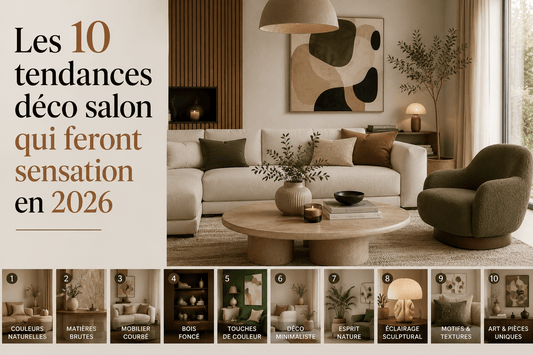 Les 10 tendances déco salon qui feront sensation en 2026 - Maison Du Design