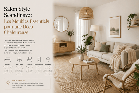 Salon Style Scandinave : Les Meubles Essentiels pour une Déco Chaleureuse - Maison Du Design