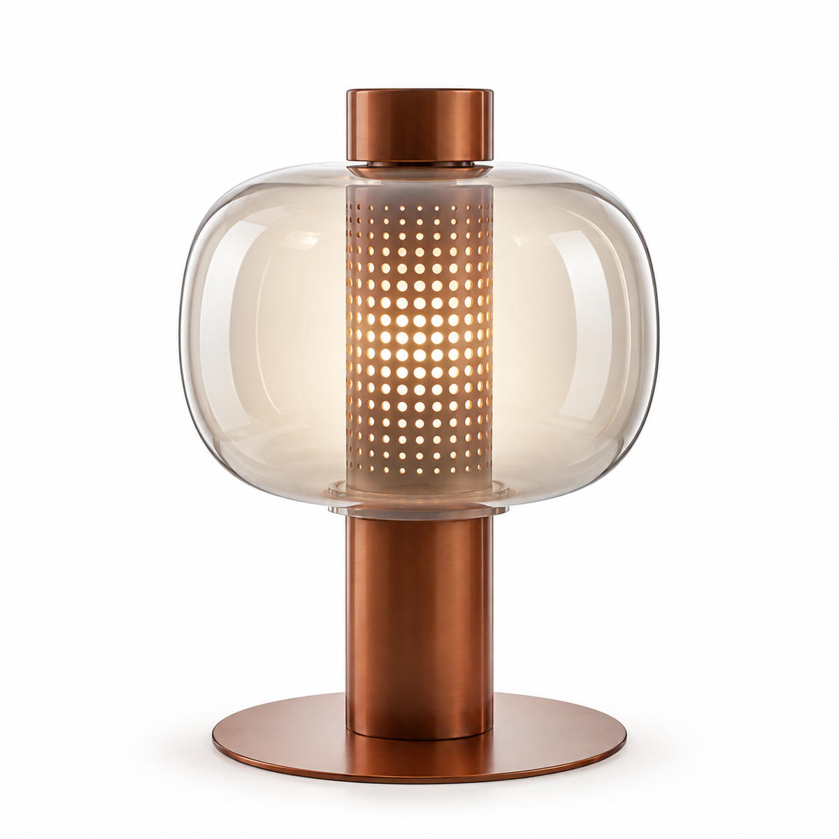 Lampe De Chevet Verre Soufflé Moderne