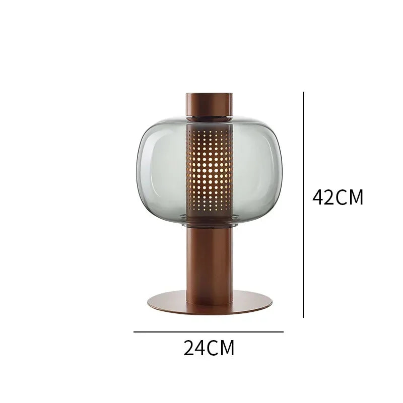 Lampe De Chevet Verre Soufflé Moderne