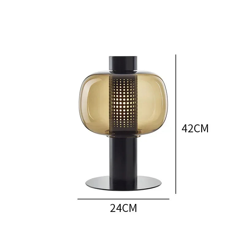 Lampe De Chevet Verre Soufflé Moderne