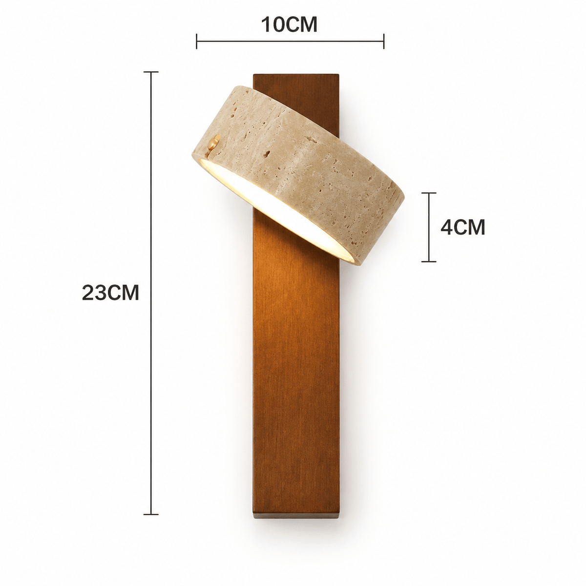 Applique Murale Bois et Travertin Design - Maison Du Design