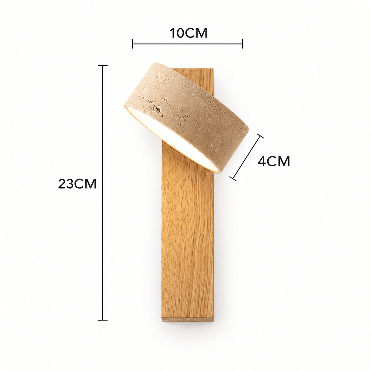 Applique Murale Bois et Travertin Design - Maison Du Design