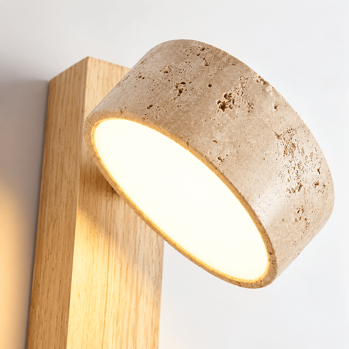 Applique Murale Bois et Travertin Design - Maison Du Design