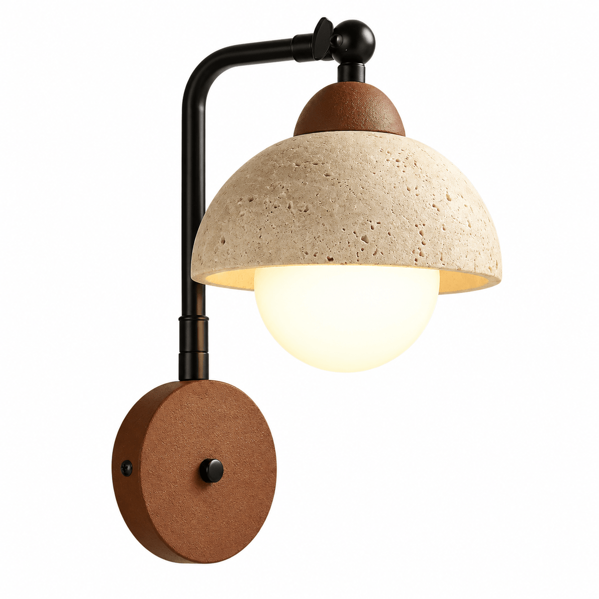 Applique Murale Bois & Travertin Design - Maison Du Design