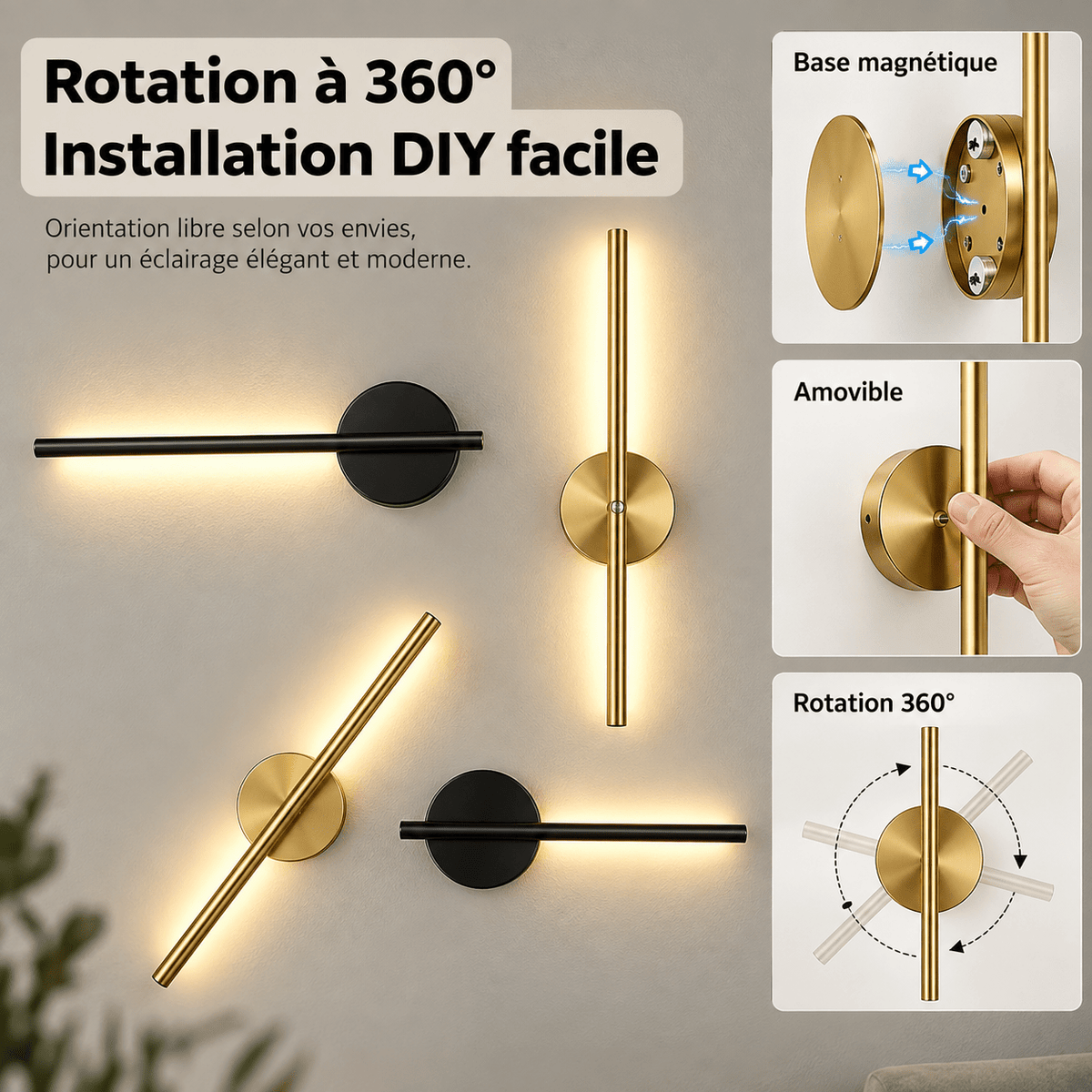 Applique Murale LED Design - Maison Du Design