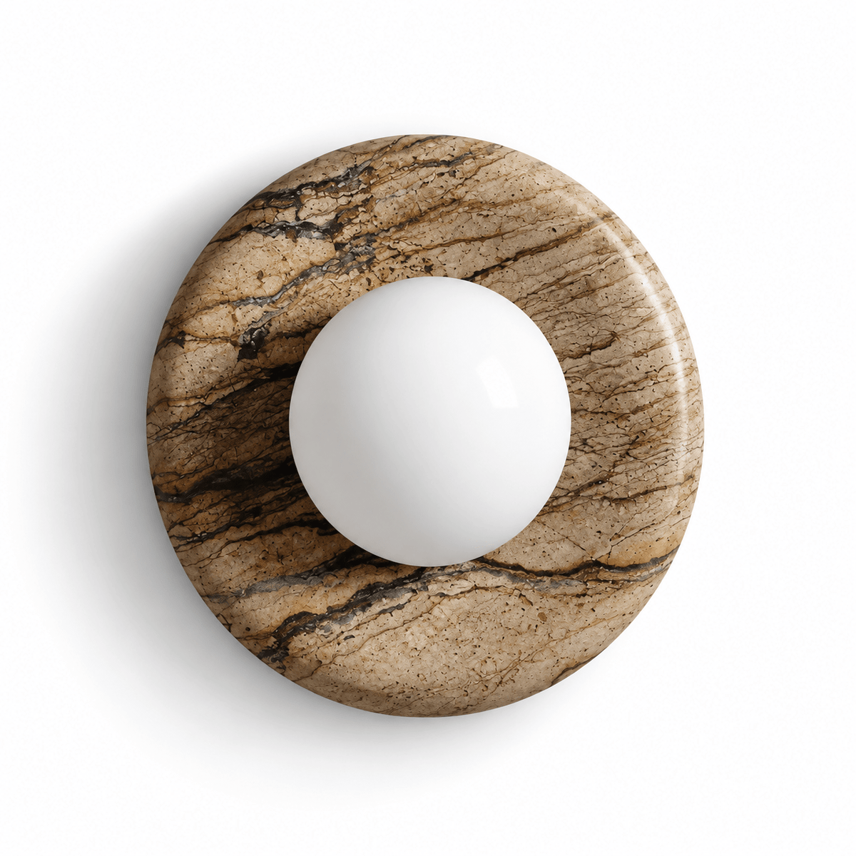 Applique Murale Ronde Marbre Design - Maison Du Design