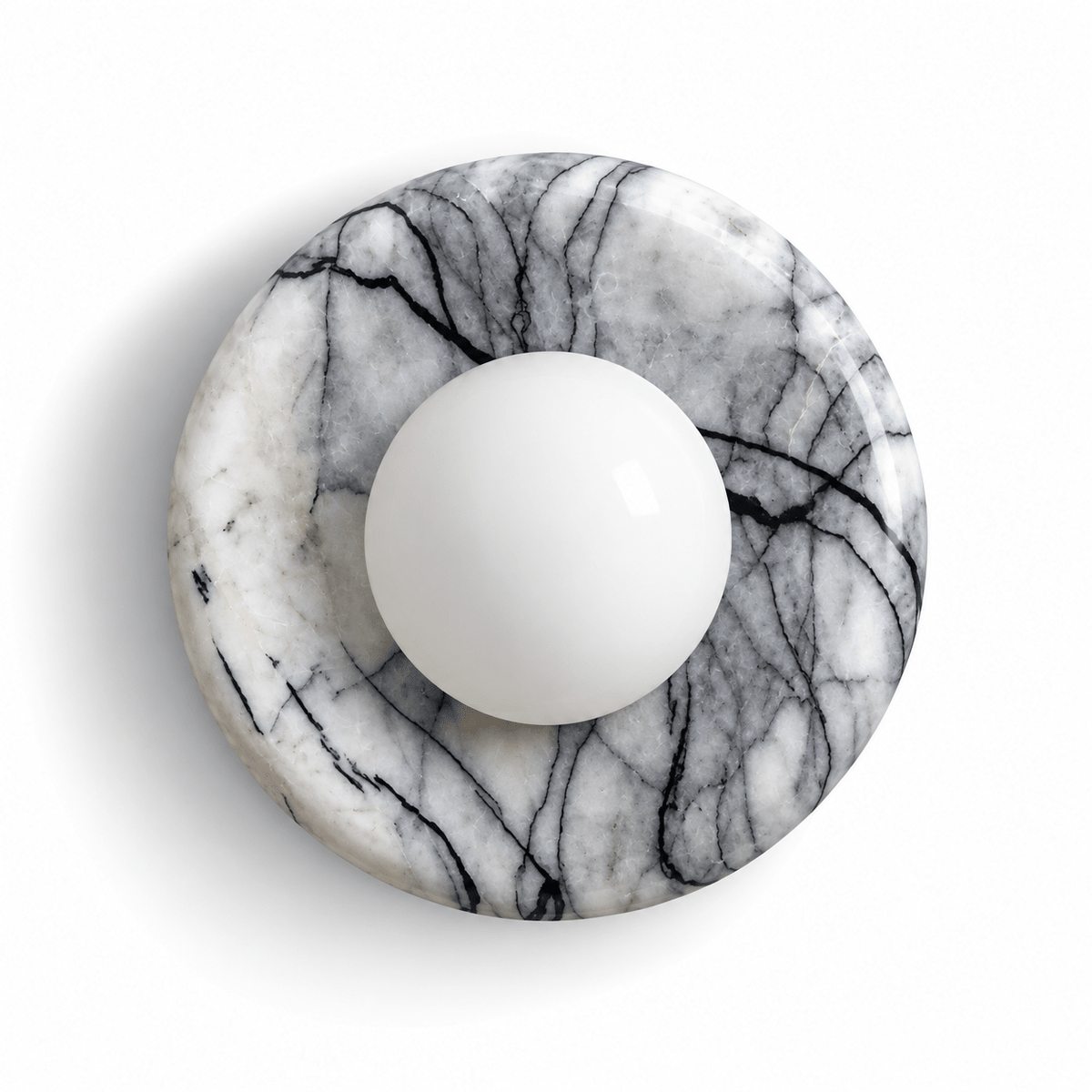 Applique Murale Ronde Marbre Design - Maison Du Design