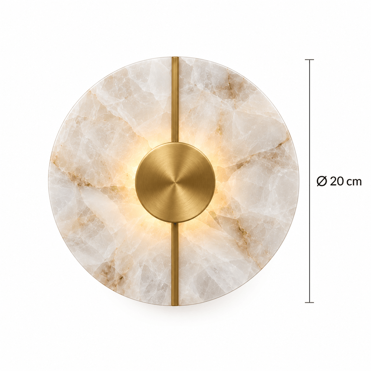 Applique Murale Ronde Marbre Design Épuré - Maison Du Design