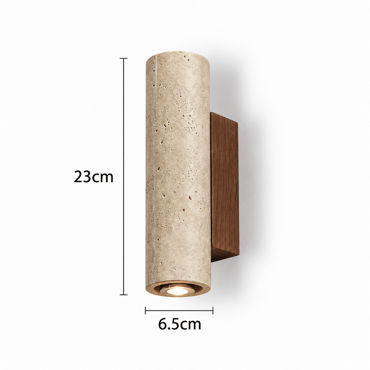 Applique Murale Travertin Cylindrique - Maison Du Design