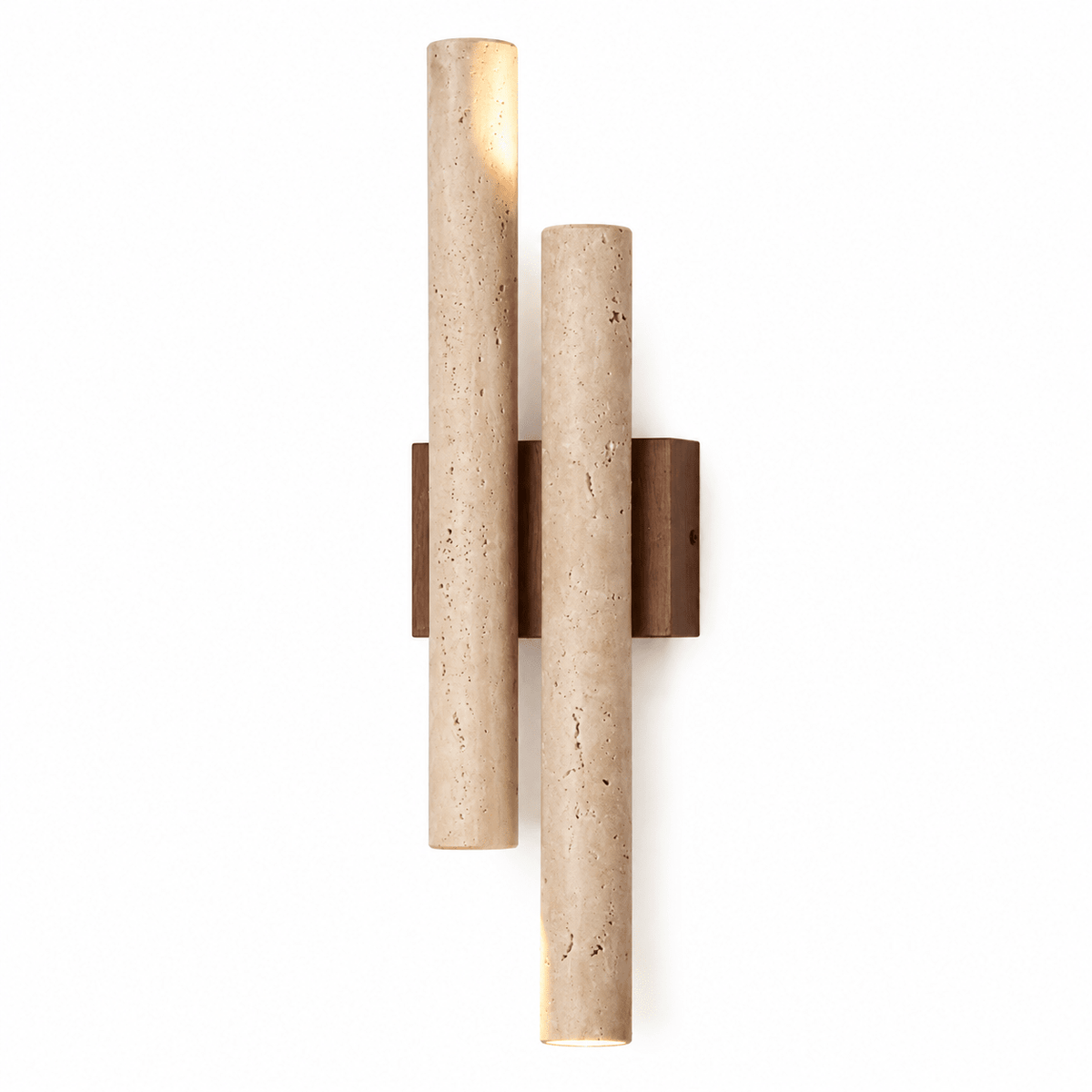 Applique Murale Travertin Cylindrique Duo - Maison Du Design