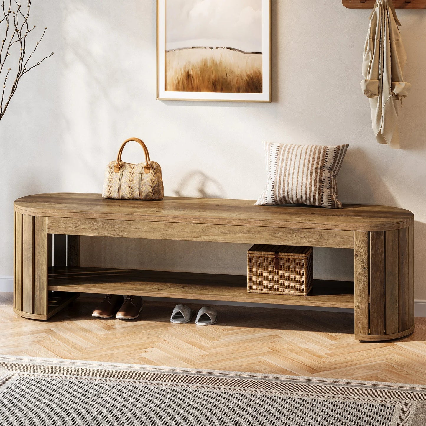 Banc d'Entrée Design Forme Arrondie - Maison Du Design