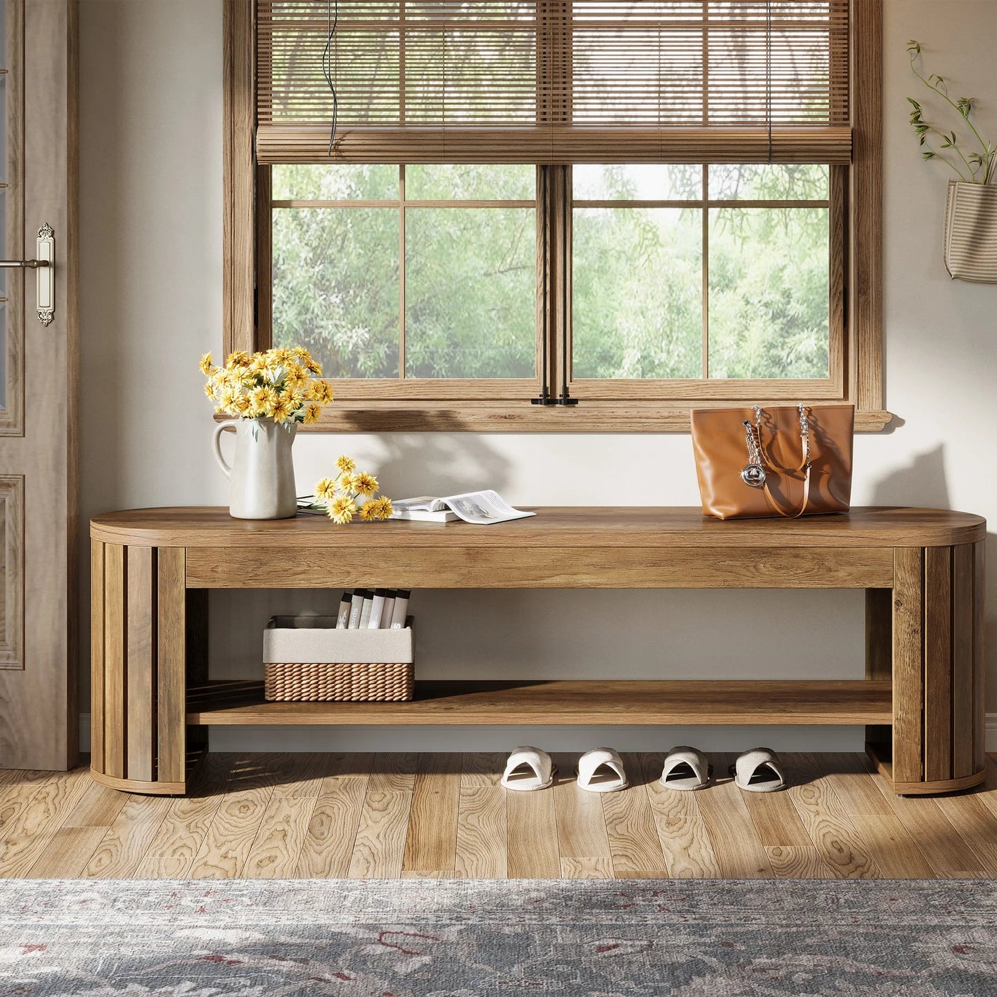 Banc d'Entrée Design Forme Arrondie - Maison Du Design