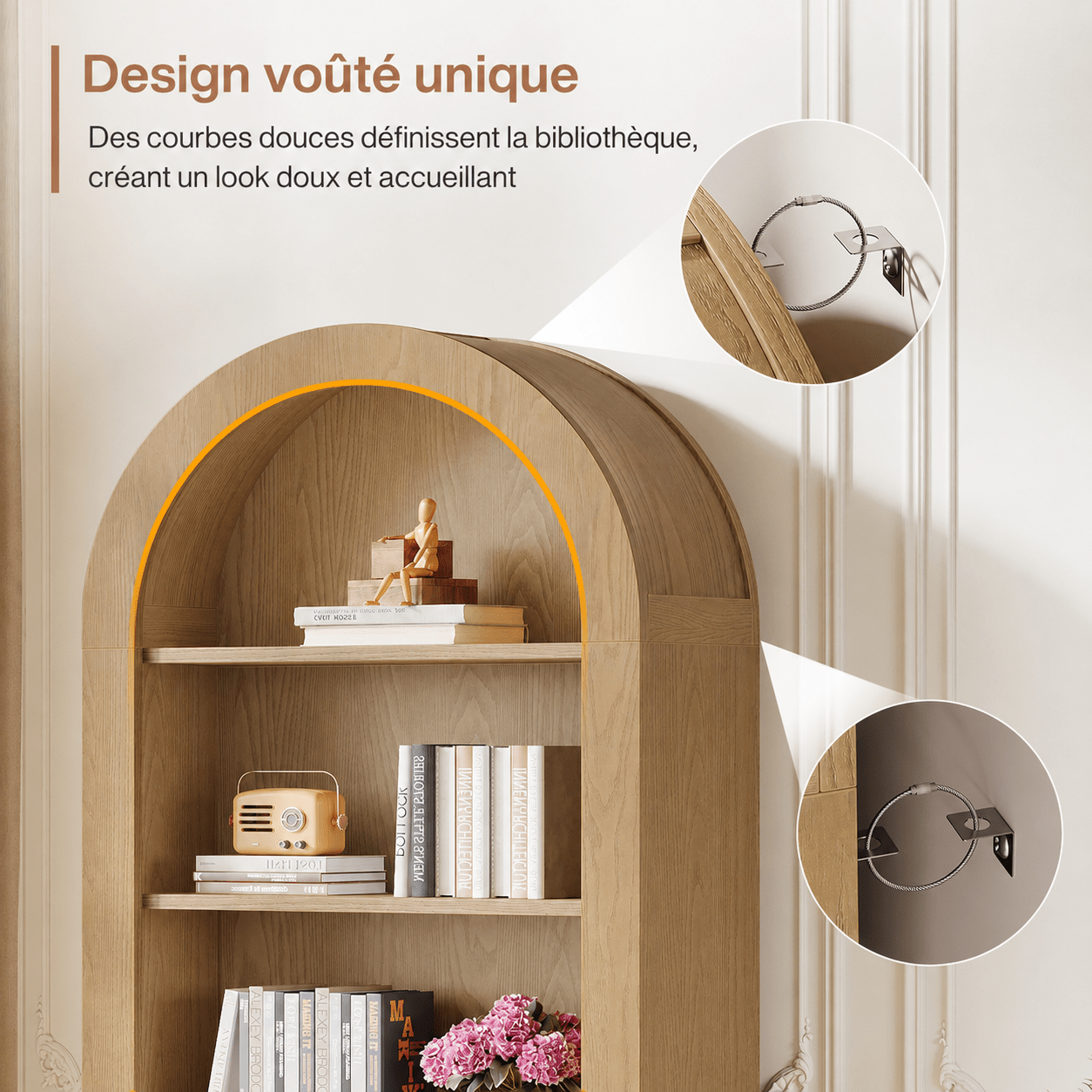 Étagère Bibliothèque Arche Scandinave - Maison Du Design