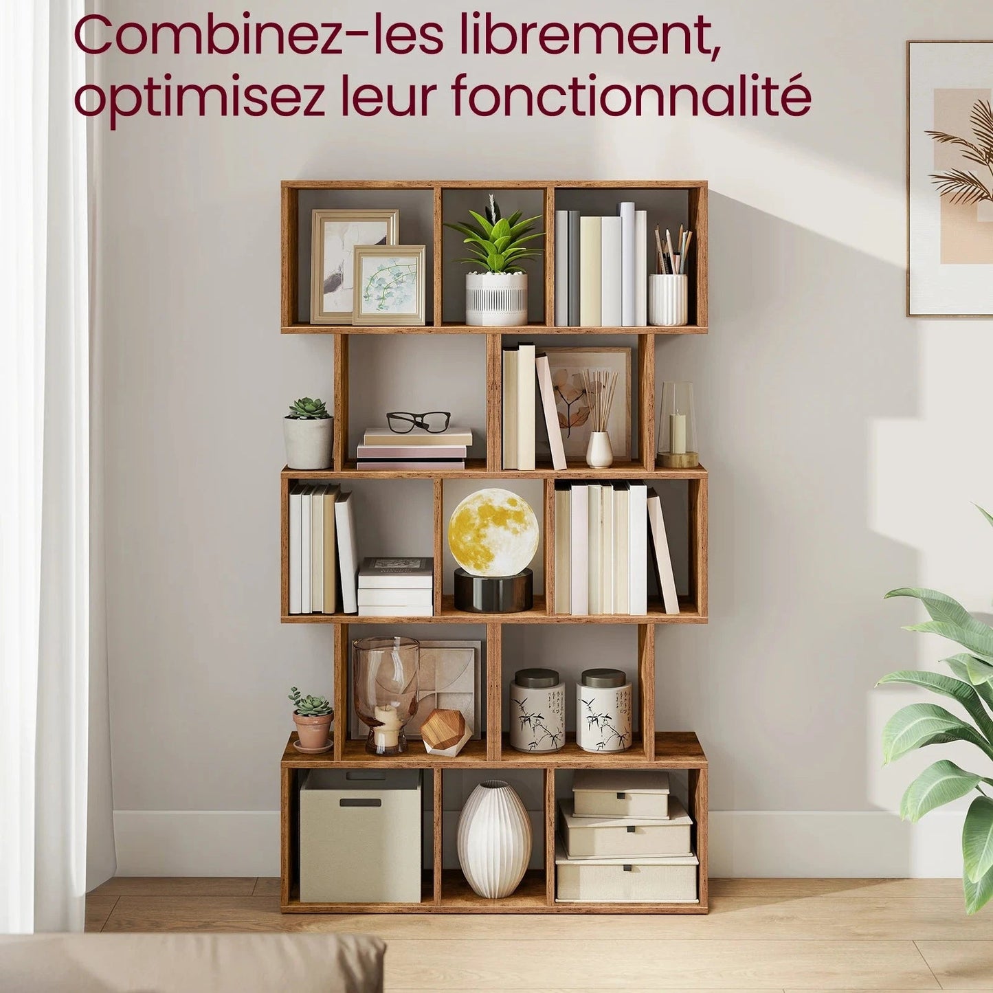 Étagère Bibliothèque Design Géométrique - Maison Du Design