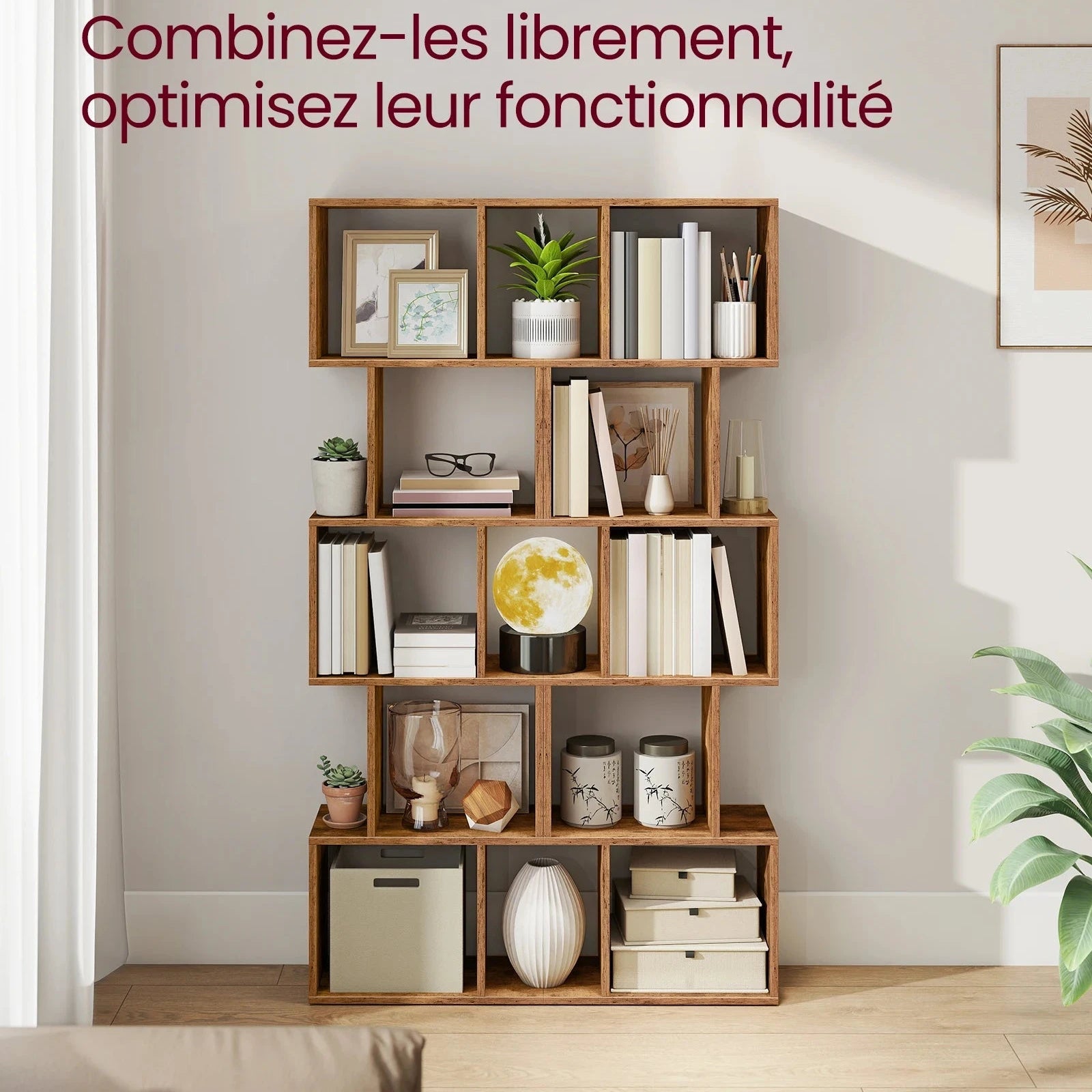 Étagère Bibliothèque Design Géométrique - Maison Du Design