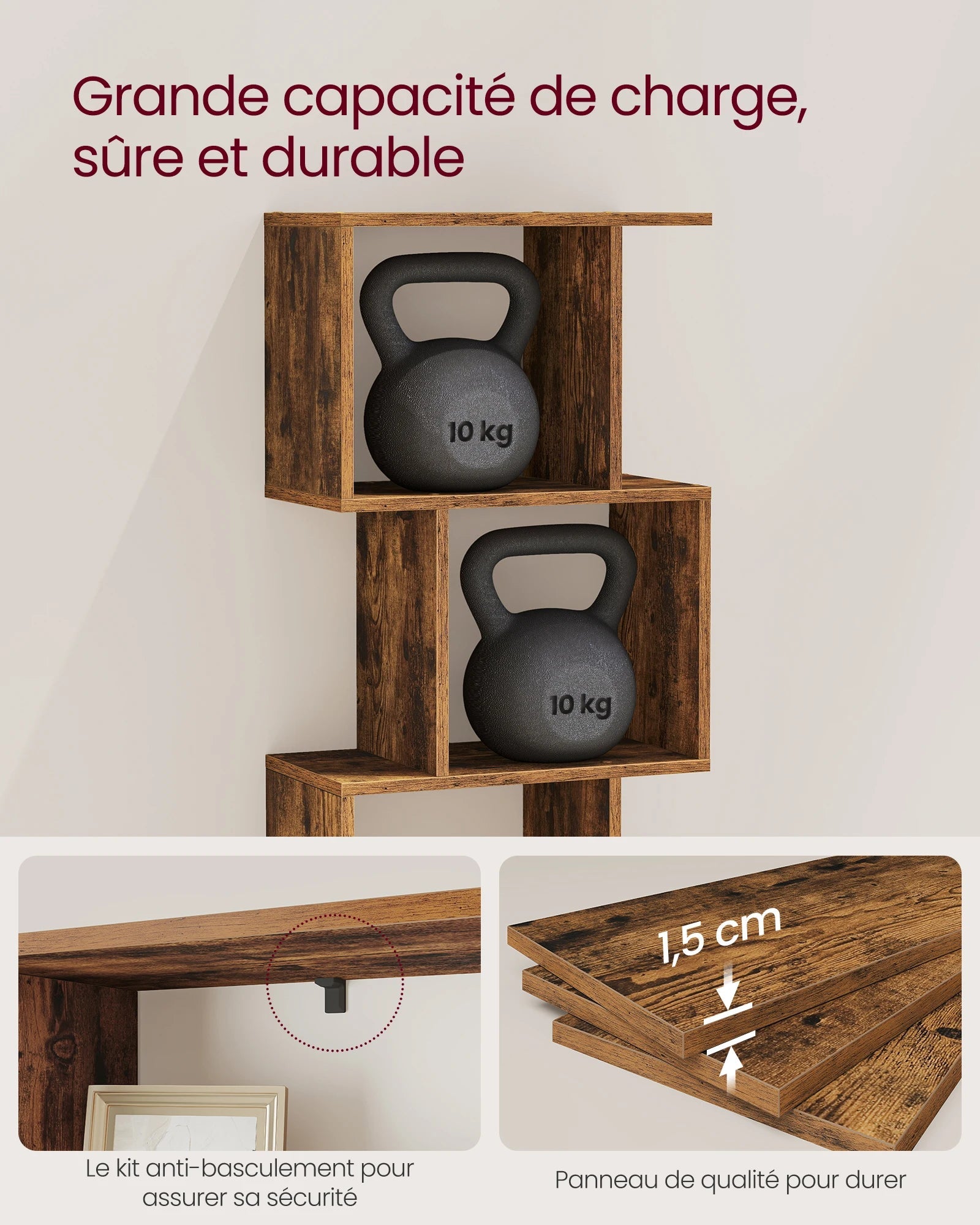 Étagère Bibliothèque Design Géométrique - Maison Du Design