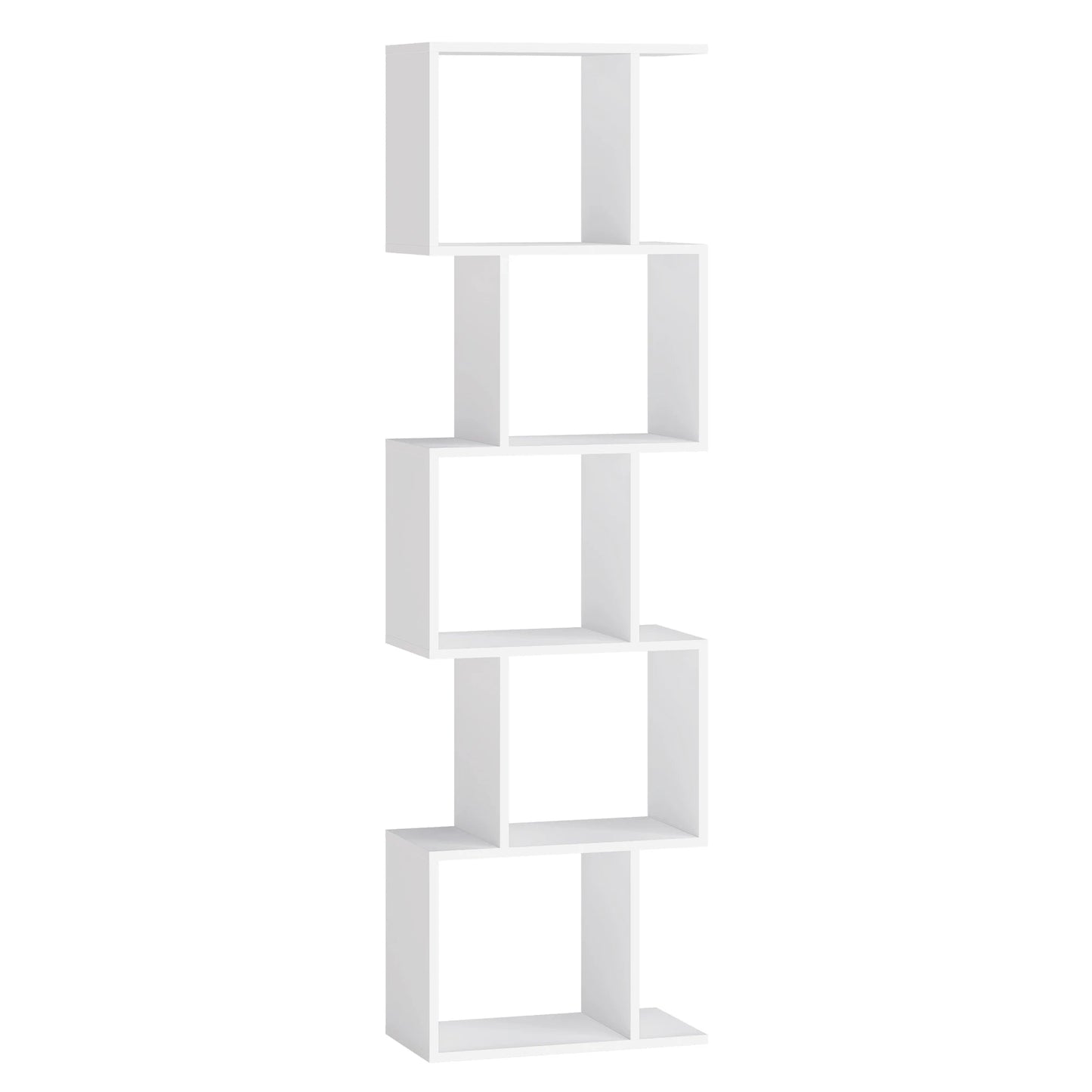 Étagère Bibliothèque Design Géométrique Blanche - Maison Du Design