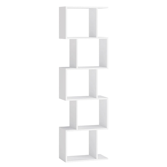 Étagère Bibliothèque Design Géométrique Blanche - Maison Du Design