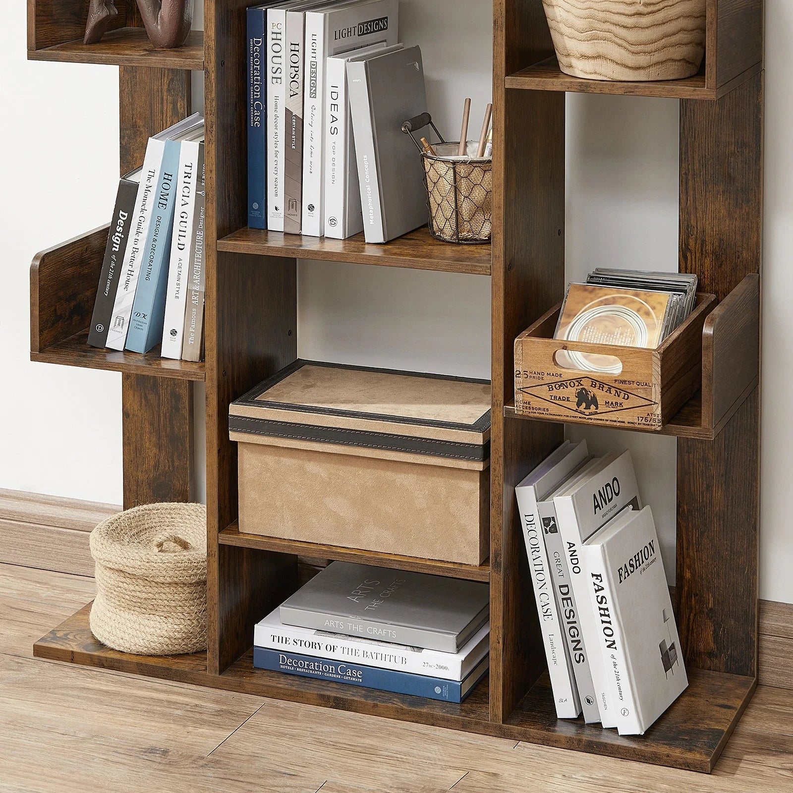 Étagère Bibliothèque Industrielle Vintage - Maison Du Design
