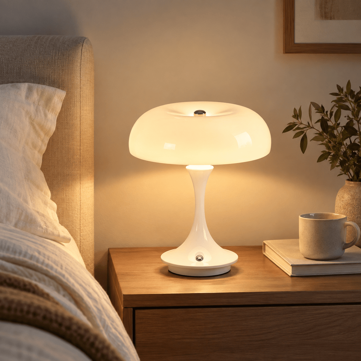 Lampe Champignon Blanc - Maison Du Design