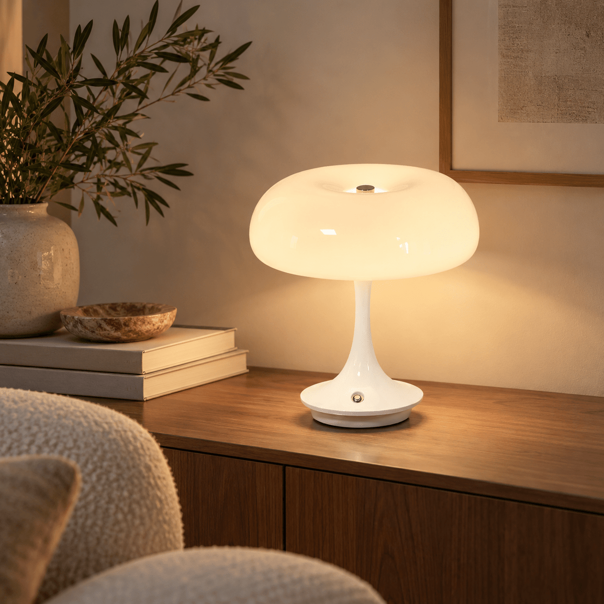 Lampe Champignon Blanc - Maison Du Design