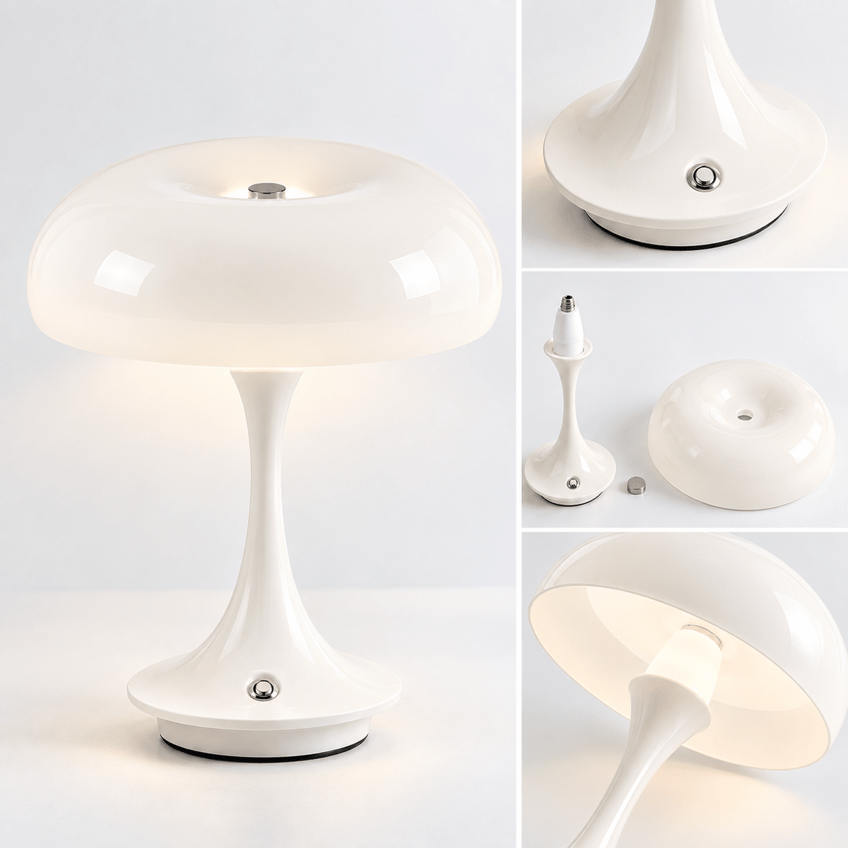 Lampe Champignon Blanc - Maison Du Design