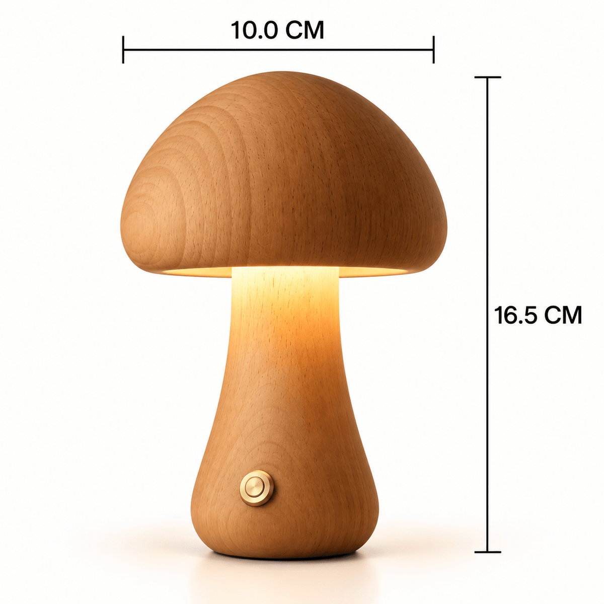 Lampe Champignon en Bois - Maison Du Design