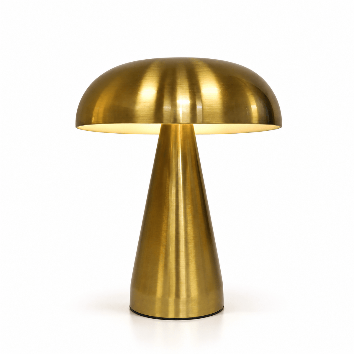 Lampe Champignon Métal Or - Maison Du Design