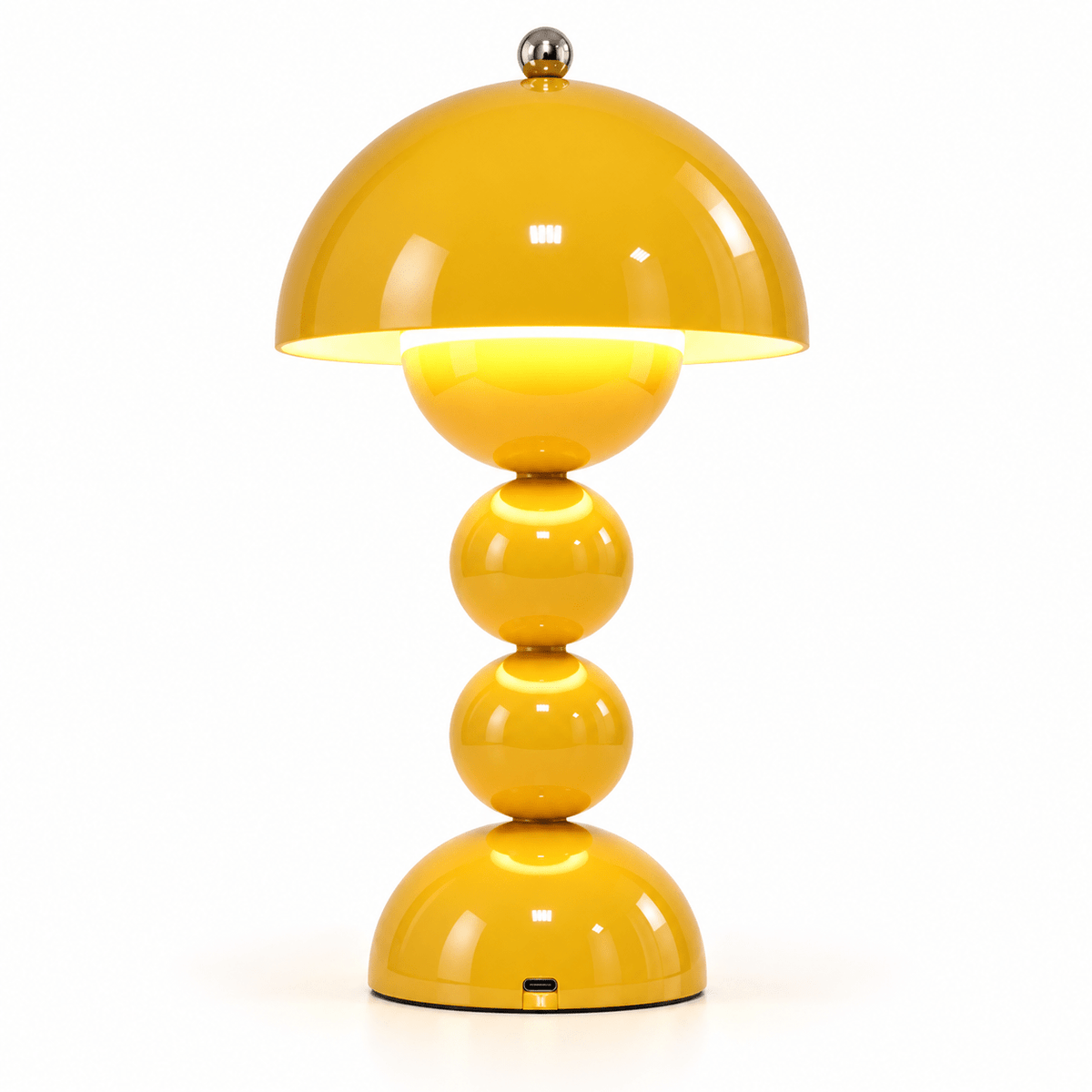 Lampe Champignon Scandinave Jaune - Maison Du Design