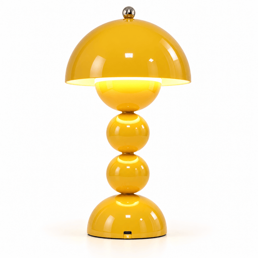 Lampe Champignon Scandinave Jaune - Maison Du Design