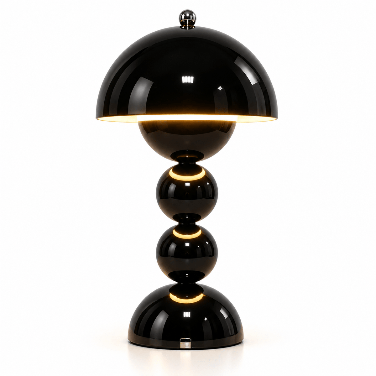 Lampe Champignon Scandinave Noir - Maison Du Design
