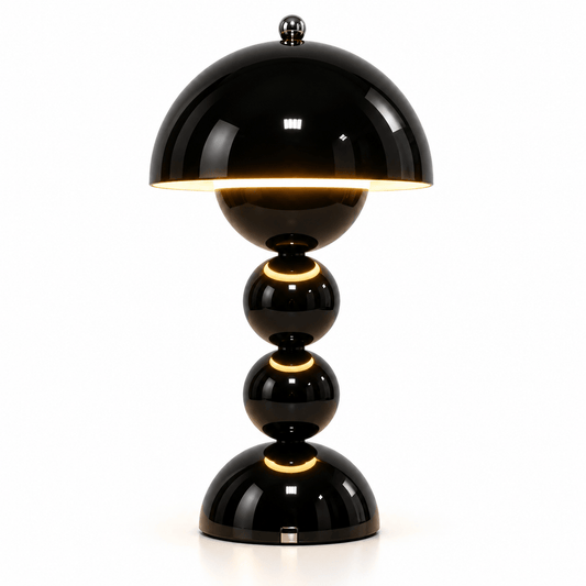 Lampe Champignon Scandinave Noir - Maison Du Design