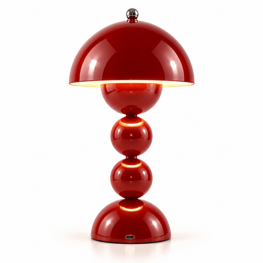 Lampe Champignon Scandinave Rouge - Maison Du Design