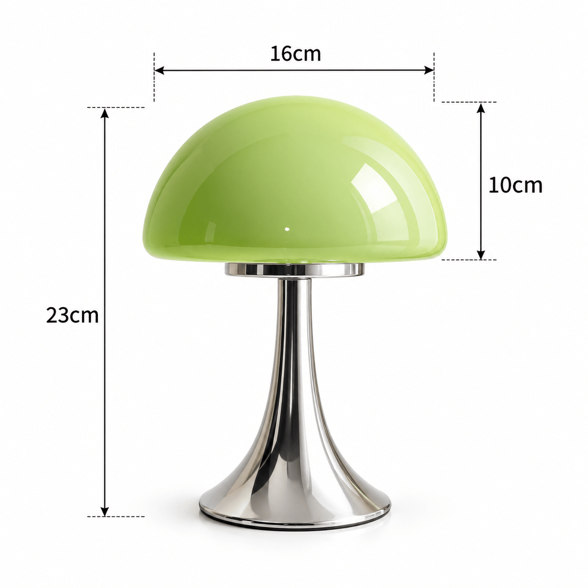 Lampe Champignon Vintage Pied Chromé - Maison Du Design