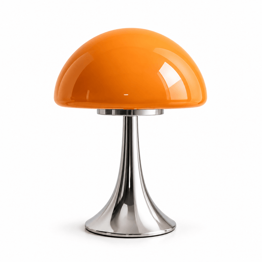 Lampe Champignon Vintage Pied Chromé - Maison Du Design