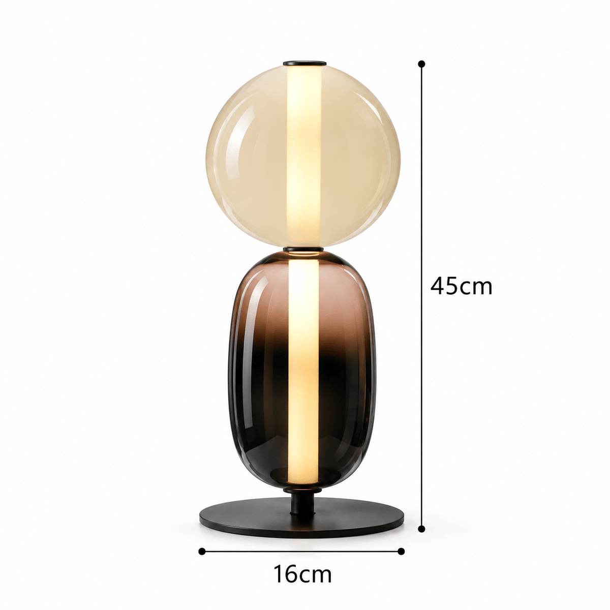 Lampe De Bureau Design Verre - Maison Du Design
