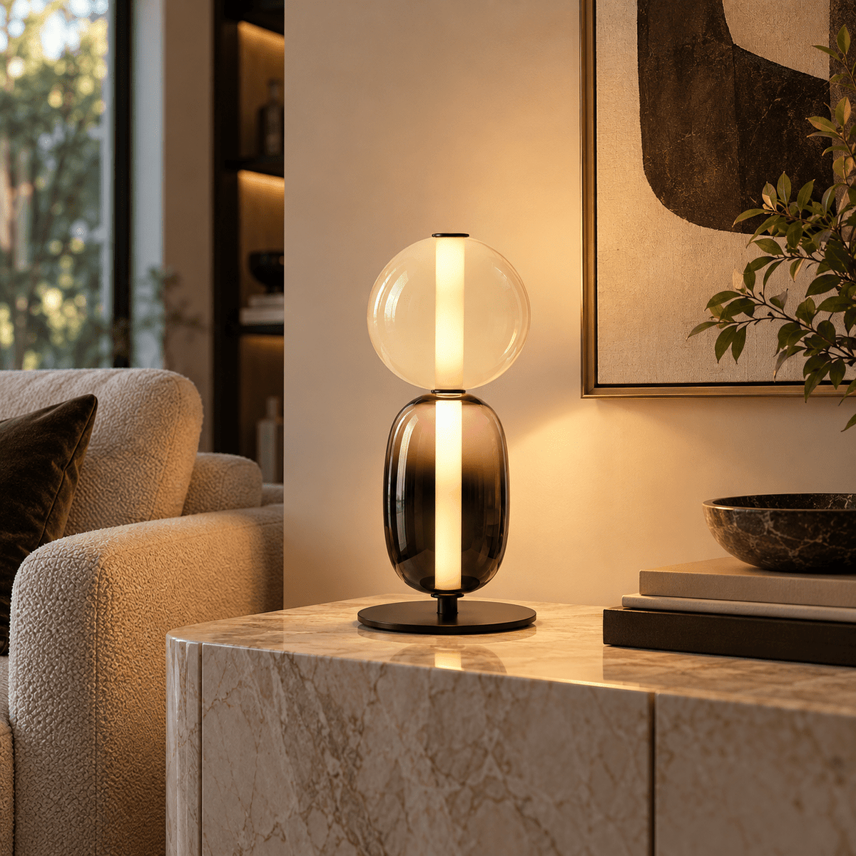 Lampe De Bureau Design Verre - Maison Du Design