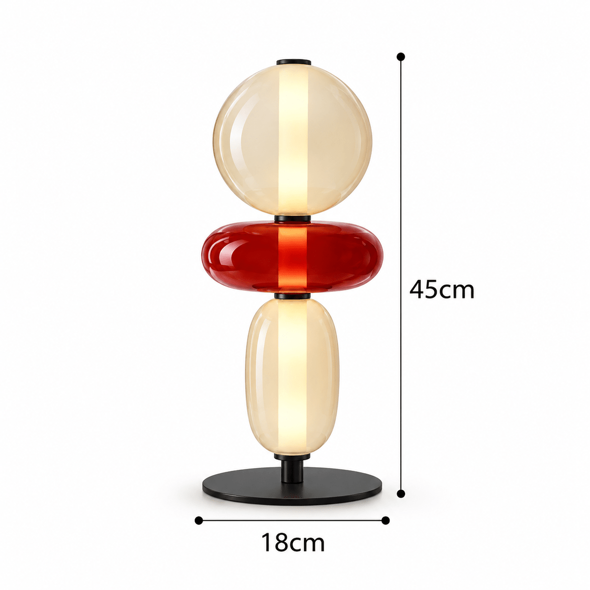 Lampe De Bureau Design Verre Coloré - Maison Du Design