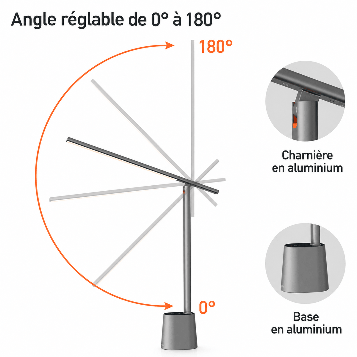 Lampe De Bureau LED Pliable - Maison Du Design