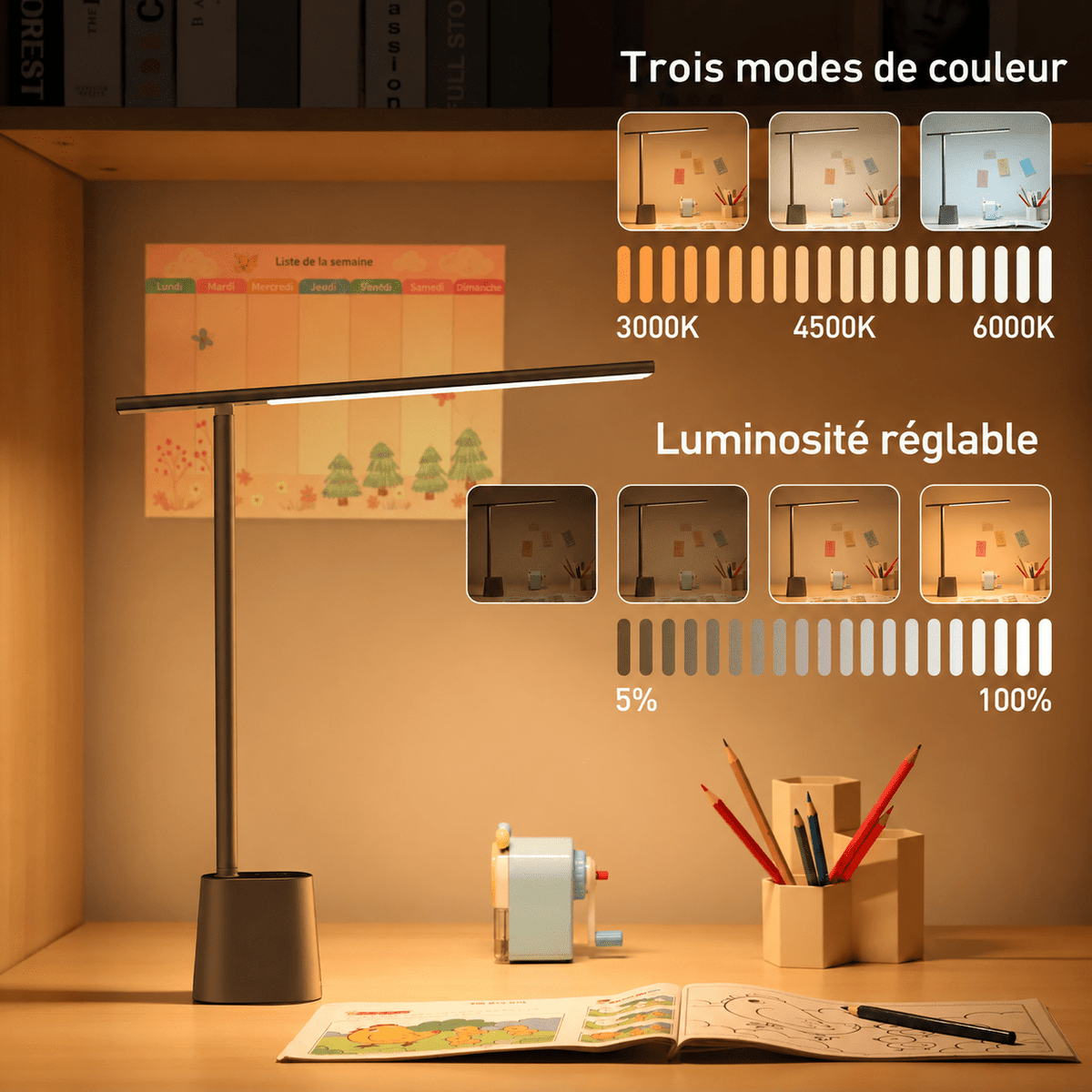 Lampe De Bureau LED Pliable - Maison Du Design