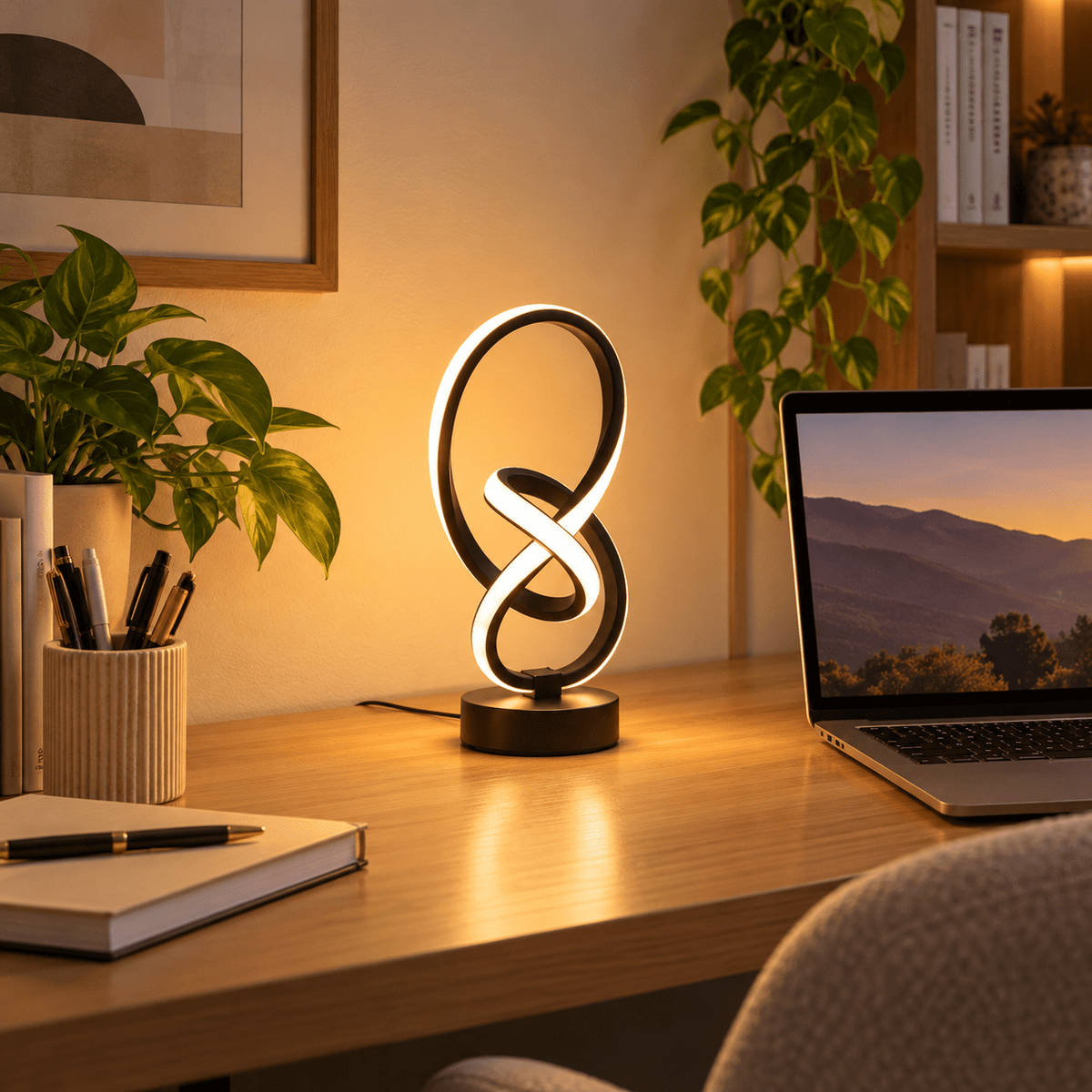 Lampe De Bureau LED Spirale - Maison Du Design