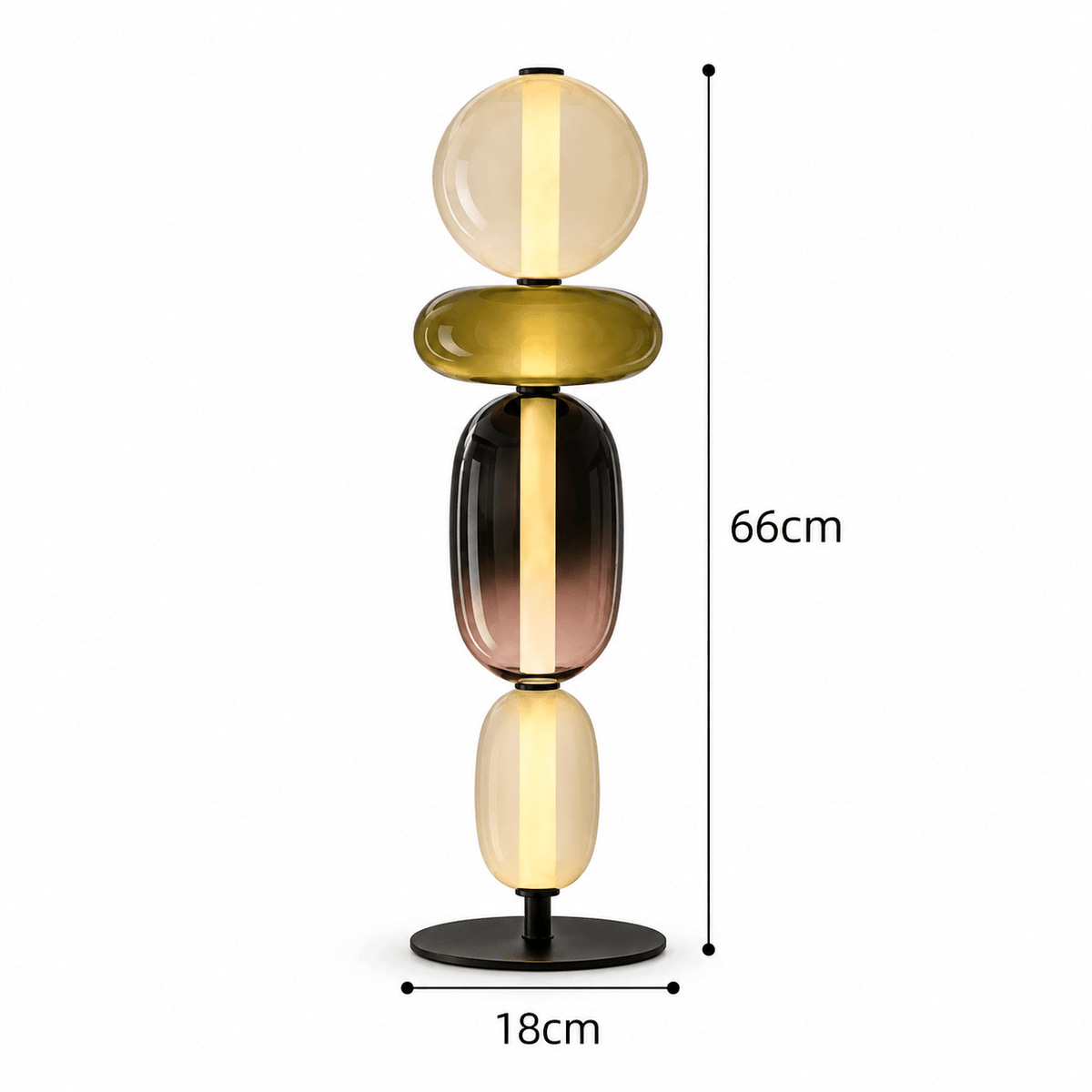 Lampe De Bureau Sphères En Verre - Maison Du Design