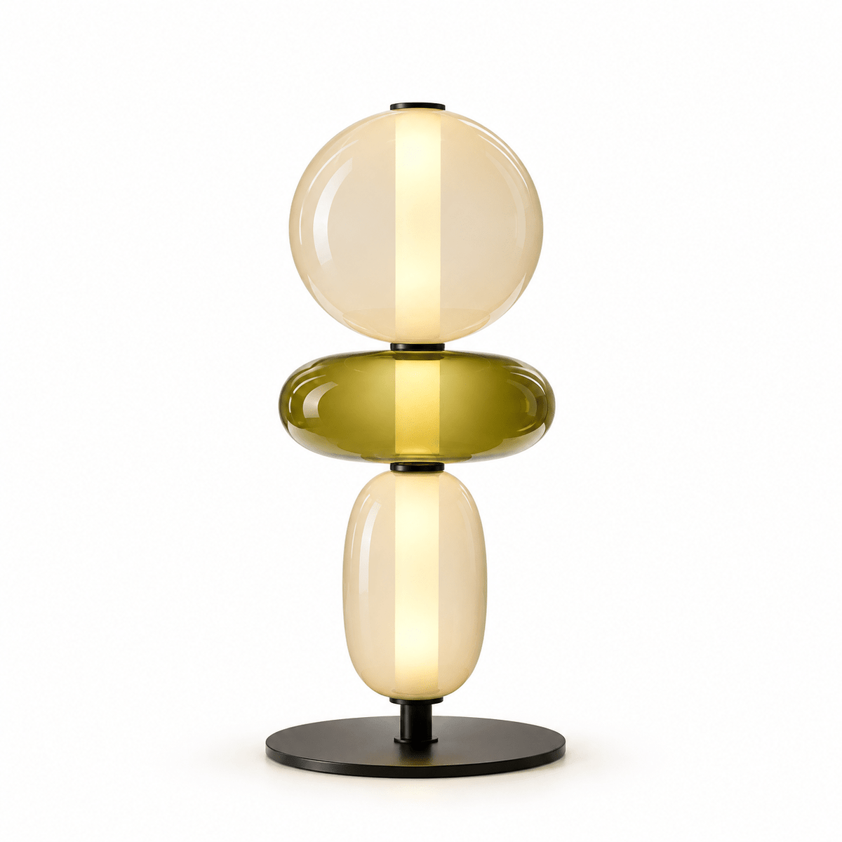 Lampe De Bureau Verre Coloré Design - Maison Du Design
