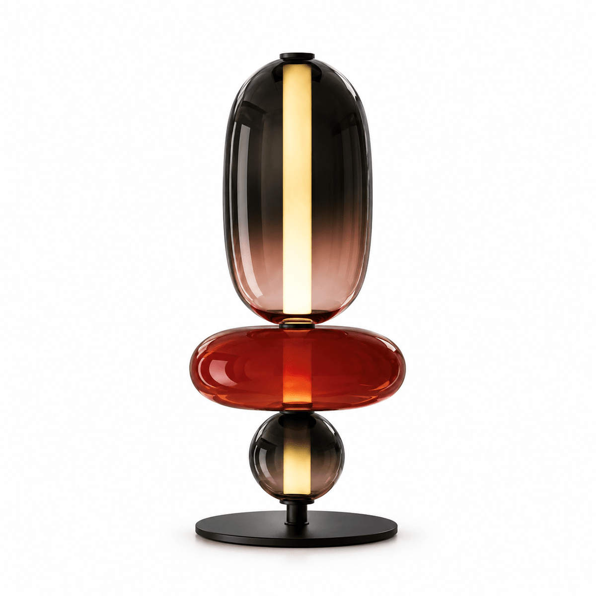 Lampe De Bureau Verre Multicolore - Maison Du Design