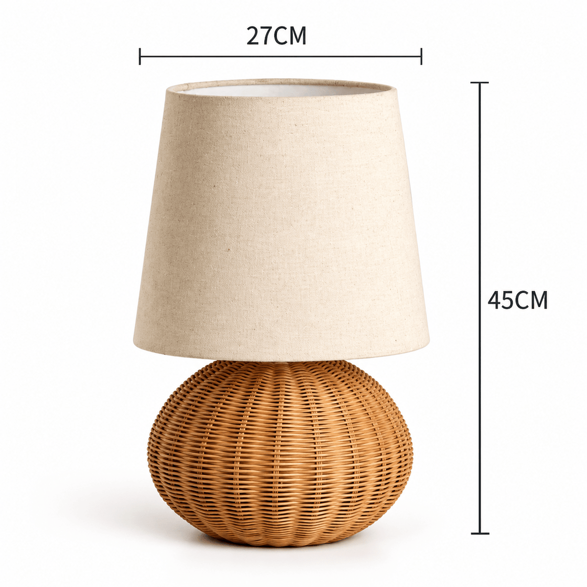 Lampe De Chevet Bohème Osier - Maison Du Design
