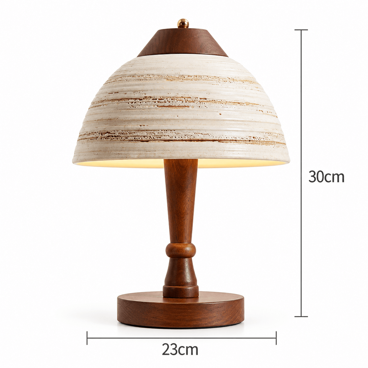 Lampe De Chevet Céramique & Bois - Maison Du Design